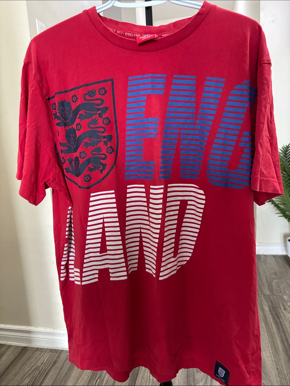 England Graphic Red Short Sleeve Tee